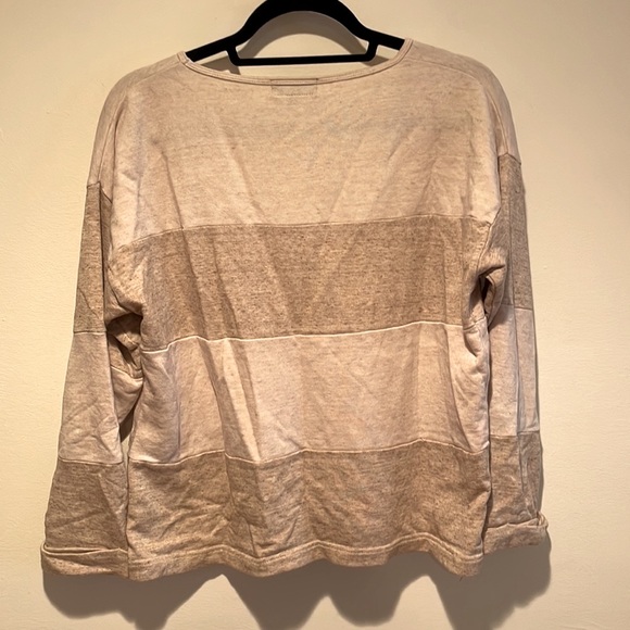 Le Mont S’Michel beige striped sweater in a large - Picture 3 of 3